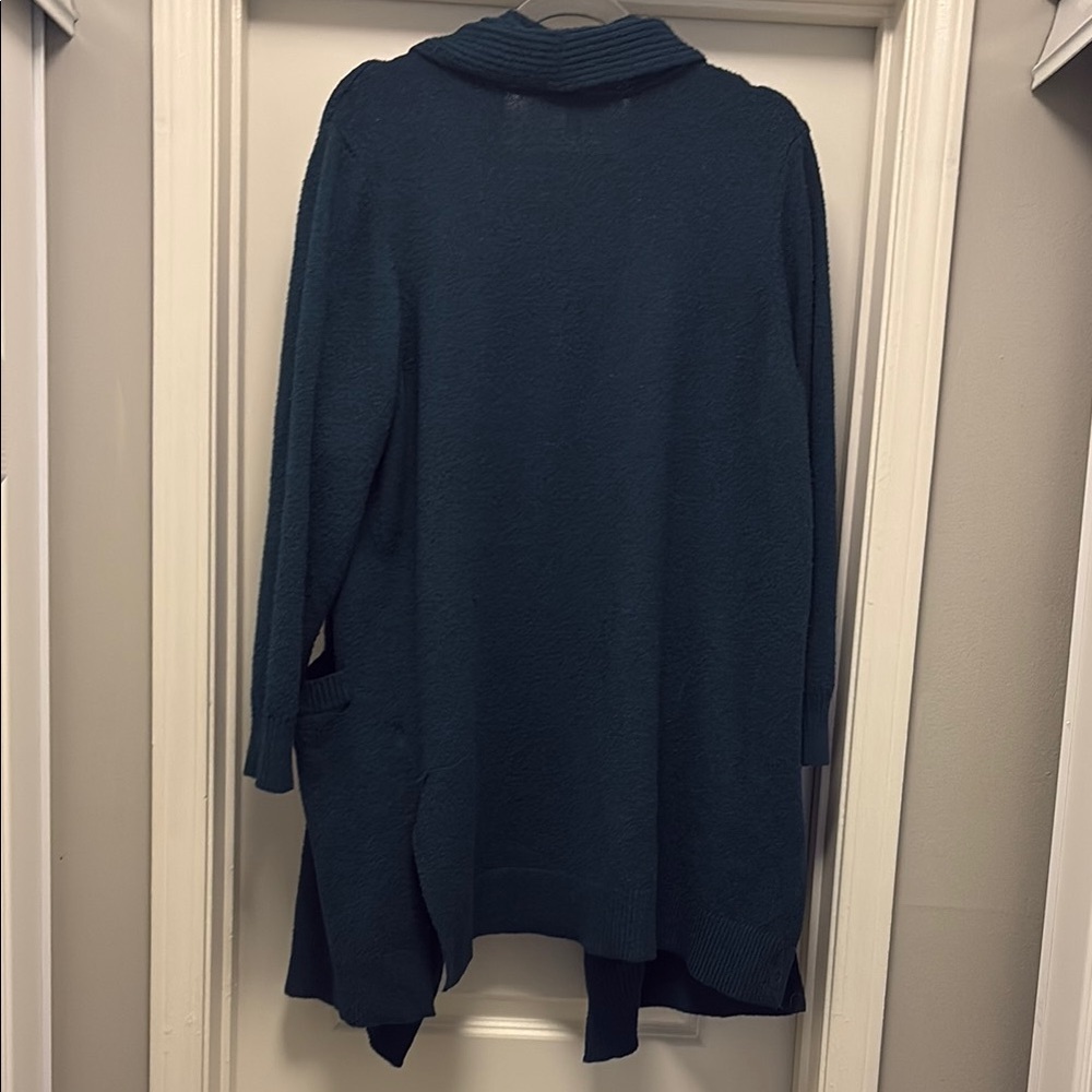 Lane Bryant Green Cardigan Sweater Open Front Knit - Picture 7 of 7
